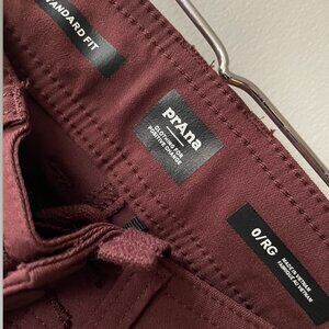 Prana Size 0 Halle Pant II Maroon